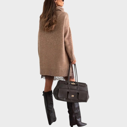 Women's Solid Knit Sweater Set