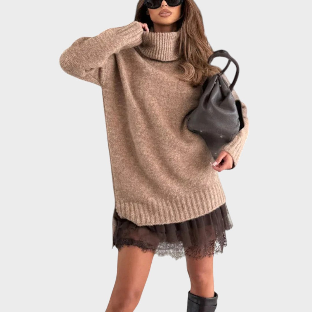 Women's Solid Knit Sweater Set