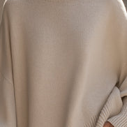 Women's Solid Knit Oversized Jumper