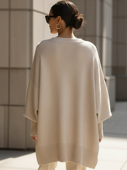 Women's Solid Wool Blend Sweater