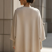 Women's Solid Knit Oversized Jumper