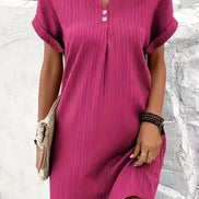 Women's Solid Jersey Relaxed Dress