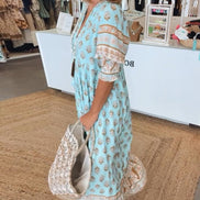 Women's Floral V-Neck Dress