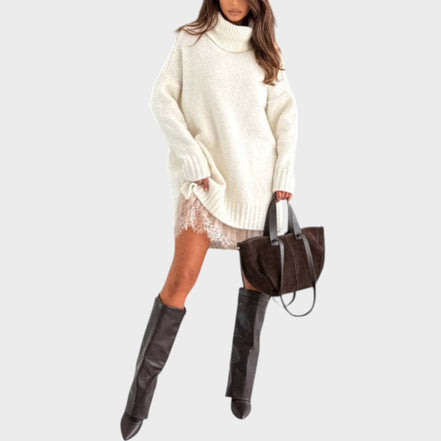 Women's Solid Knit Sweater Set
