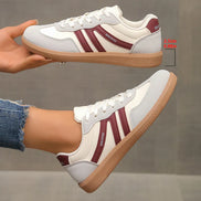 Women's Beige Fabric Sneakers
