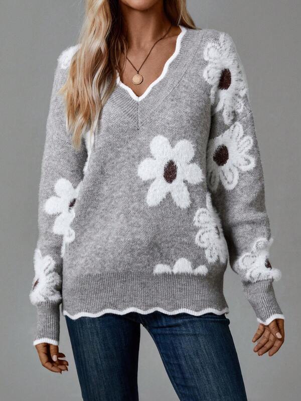 Women's Solid Knit Jumper
