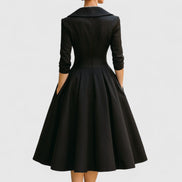 Women's Solid Satin Midi Dress