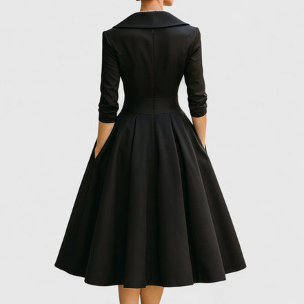 Women's Solid Satin Midi Dress