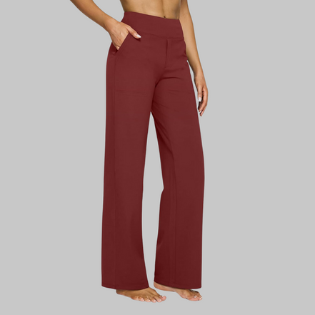 Women's Solid Cotton Trousers