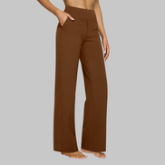 Women's Solid Cotton Trousers
