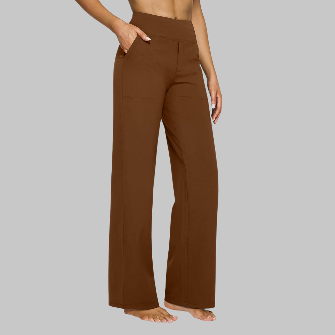 Women's Solid Cotton Trousers