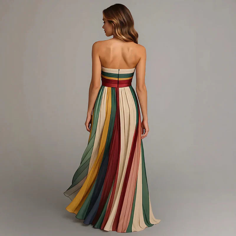 Women's Solid Satin Long Dress