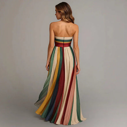 Women's Solid Satin Long Dress
