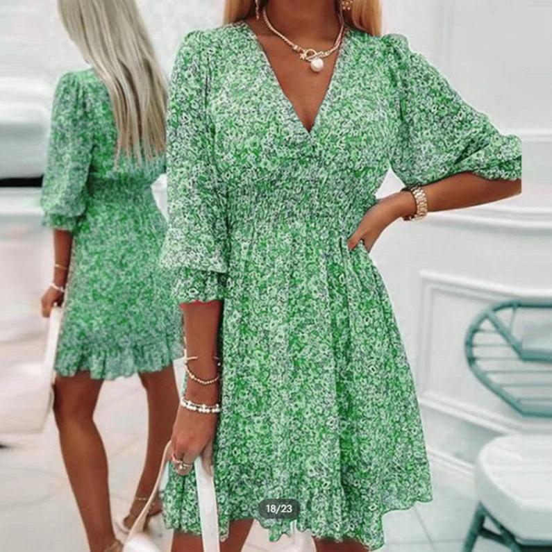 Women's Floral Crepe Dress