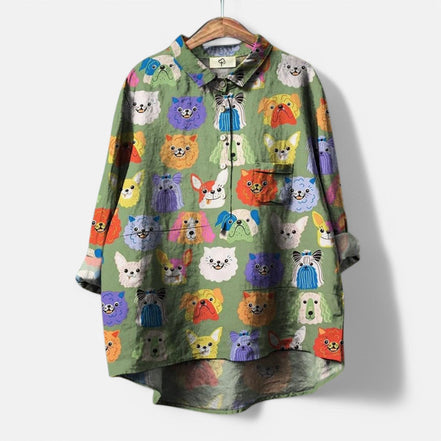 Women's Solid Cotton Top