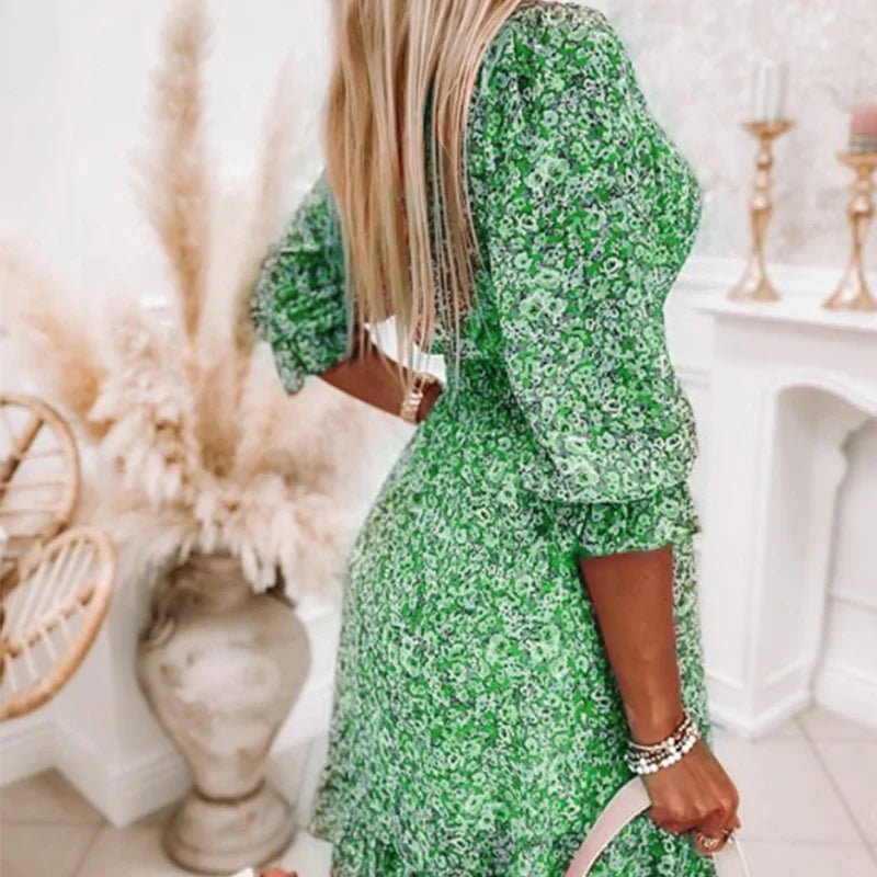 Women's Floral Crepe Dress