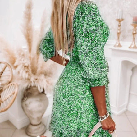 Women's Floral Crepe Dress