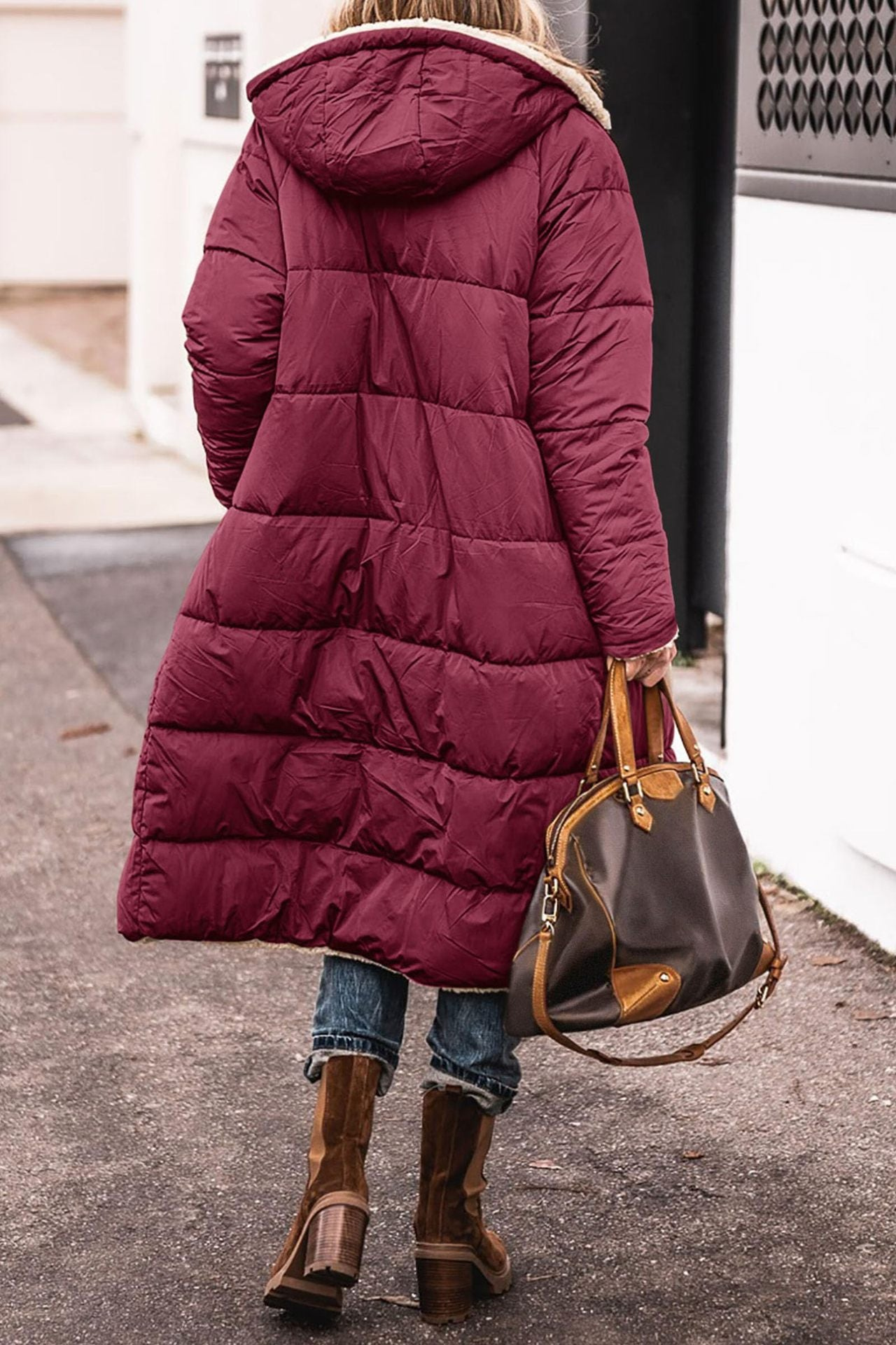 Women's Reversible Wool Coat