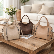 Women's Solid Leather Tote Bag