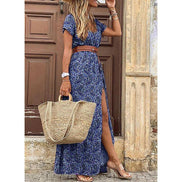 Women's Boho Cotton Maxi Dress