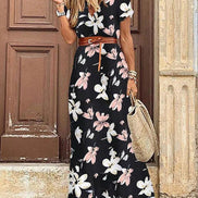 Women's Boho Cotton Maxi Dress