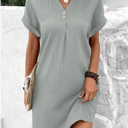 Women's Solid Jersey Relaxed Dress