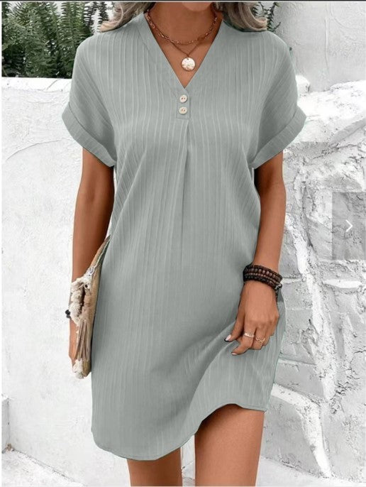 Women's Solid Jersey Relaxed Dress