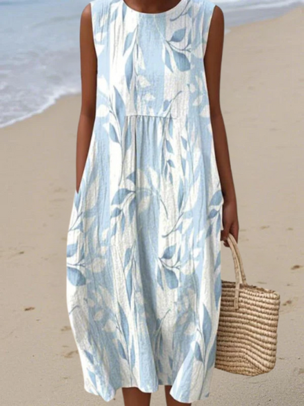 Women's Leafy Midi Dress