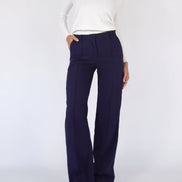Women's Solid Wide-Leg Trousers