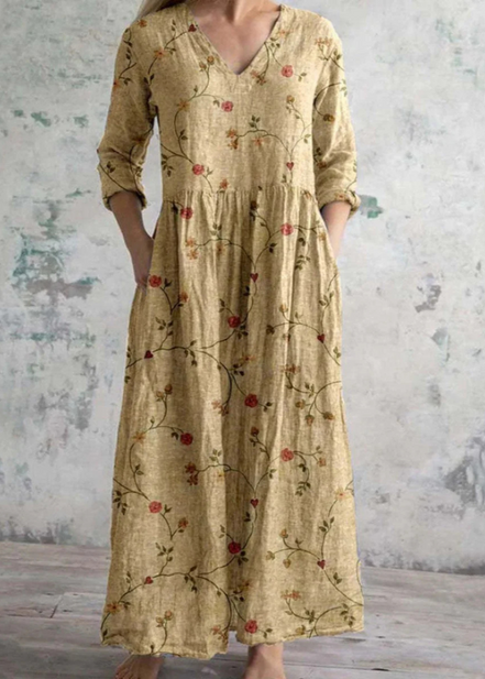 Women's Floral Lightweight Cotton Dress