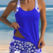 Women's Solid Swim Boxer Set