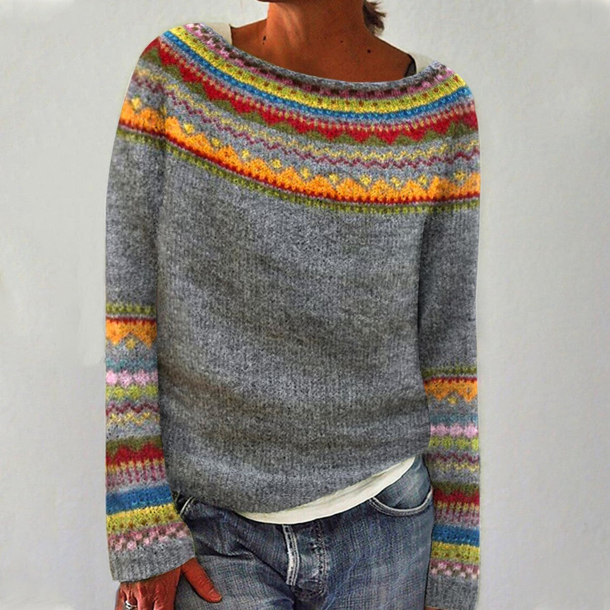 Women's Colourful Knit Jumper