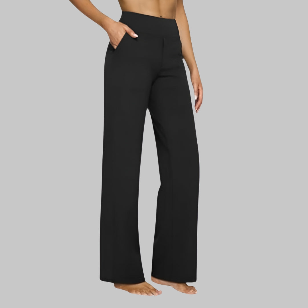 Women's Solid Cotton Trousers