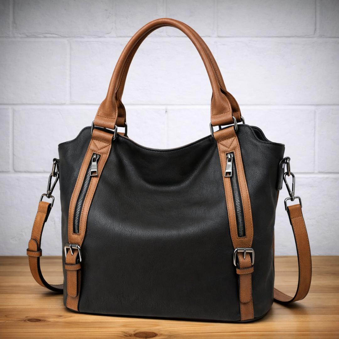 Women's Solid Leather Tote Bag