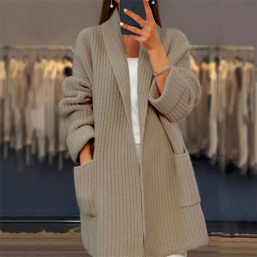 Women's Solid Knit Cardigan