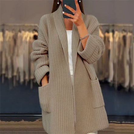 Women's Solid Knit Cardigan