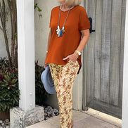 Women's Solid Lightweight Casual Set