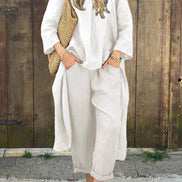 Women's Solid Jersey Two-Piece Set