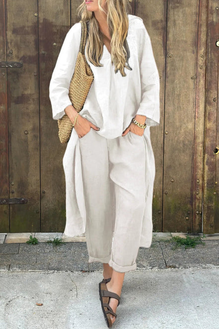 Women's Solid Jersey Two-Piece Set