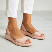 Women's Neutral Synthetic Sandals
