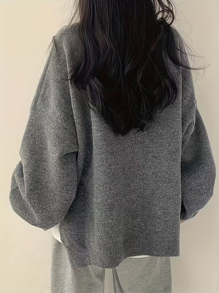 Women's Solid Knit Jumper