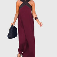 Women's Solid Chiffon Maxi Dress