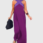 Women's Solid Chiffon Maxi Dress