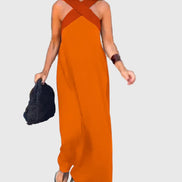 Women's Solid Chiffon Maxi Dress