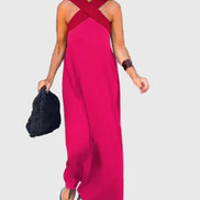 Women's Solid Chiffon Maxi Dress