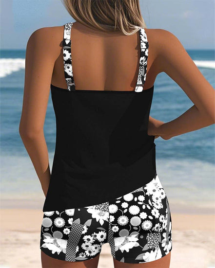 Women's Solid Swim Boxer Set