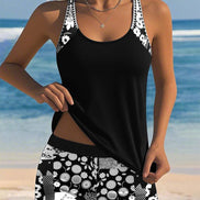 Women's Solid Swim Boxer Set