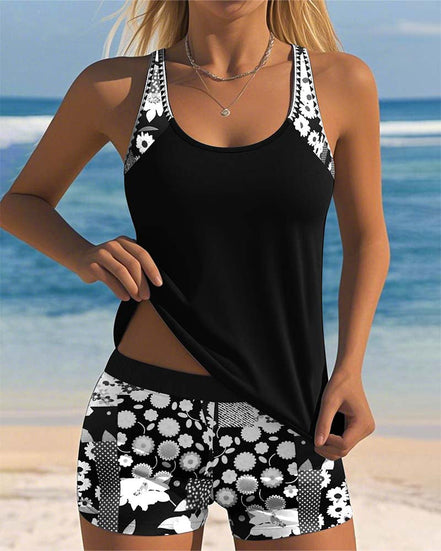 Women's Solid Swim Boxer Set