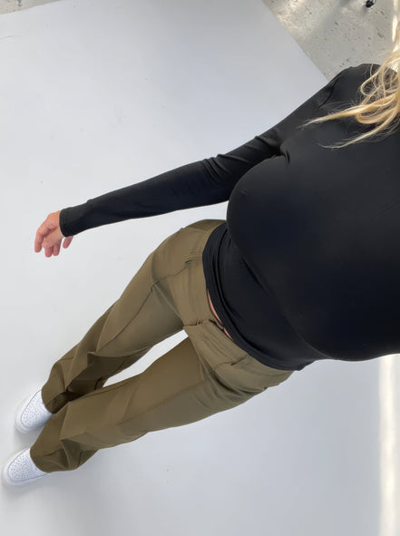 Women's Solid Wide-Leg Trousers