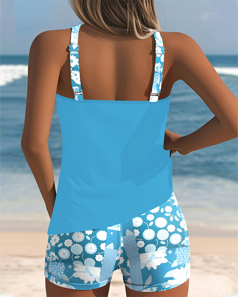 Women's Solid Swim Boxer Set